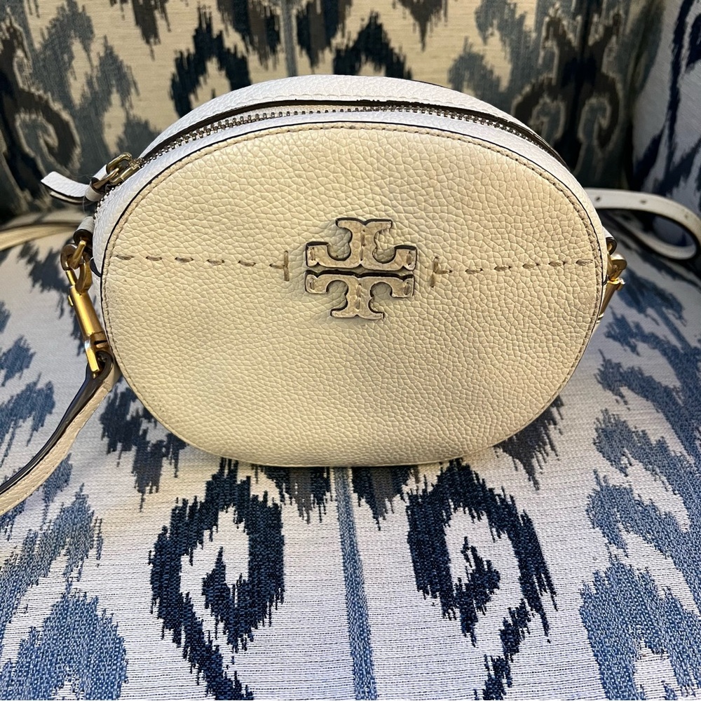 Tory Burch cream belt bag